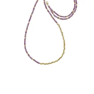 Extra Long Reverse Fade Gemstone Necklace