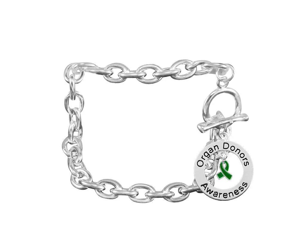 Round Organ Donors Chunky Charm Bracelets